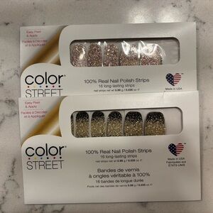 Color Street Glitter Nail Polish Strips (set of 2)